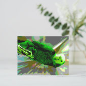 Carte Postale Perroquet vert 6537 (Debout devant)