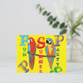 CARTE POSTALE PERROQUETS (Debout devant)