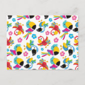 Carte Postale Perroquets Colorés, Perroquets Tropicaux, Oiseaux, (Devant)