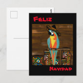 CARTE POSTALE PERROQUETS DE FÊTE     (Devant / Derrière)