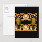 Carte Postale Perroquets de pirates (Devant / Derrière)
