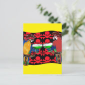 CARTE POSTALE PERROQUETS DE PIRATES (Debout devant)