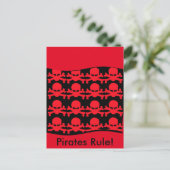 CARTE POSTALE PERROQUETS DE PIRATES (Debout devant)