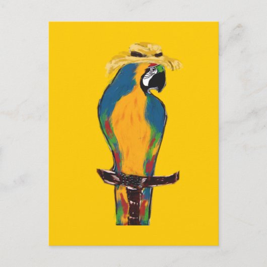 Carte Postale Perroquets des vacances de printemps (Devant)