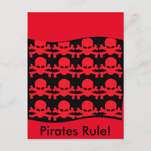 CARTE POSTALE PERROQUETS PIRATES (Devant)