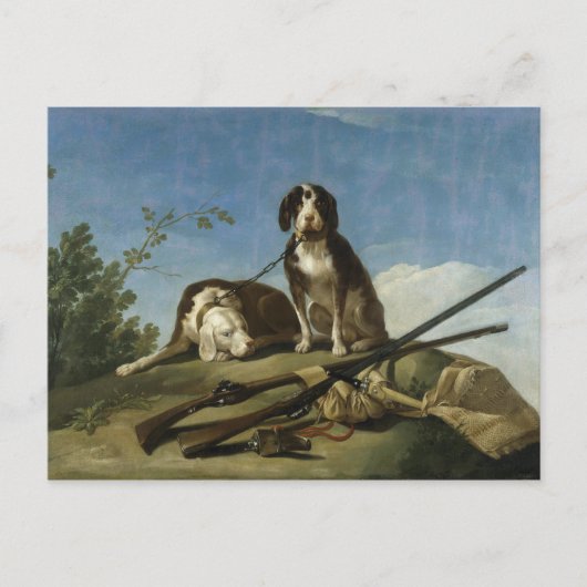 Carte postale Perros en traílla (Devant)