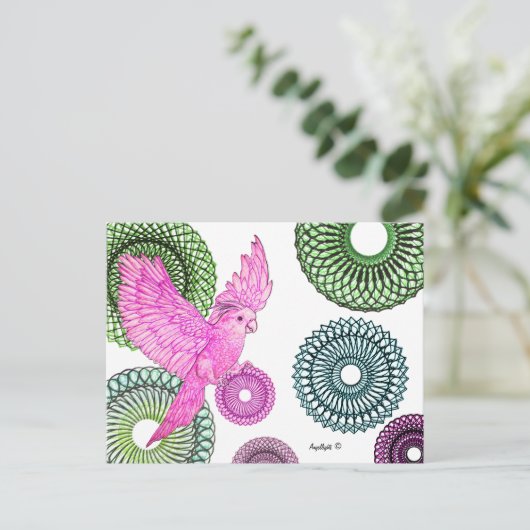 Carte Postale Perruche guérisseuse (Debout devant)