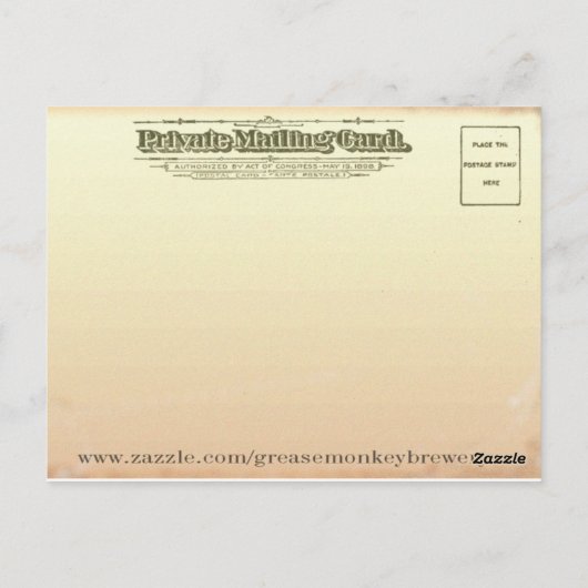 Carte Postale perruque de bamamma (Dos)