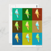 Carte Postale Perruques en Carré tonique terrestre (Devant / Derrière)