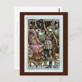 Carte Postale Persée montrant la tête du Gorgon (Devant / Derrière)