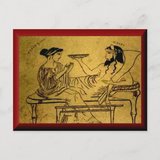 Carte Postale Perséfone et Hades (Devant)