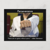 Carte Postale Persévérance des arts martiaux (Devant)