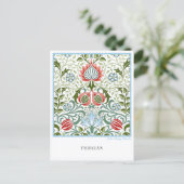 Carte Postale Persian Floral Pattern Henry Dearle Postcard (Debout devant)