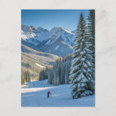 Carte Postale Personalized Aspen Ski Resort Mountain View (Devant)