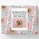 Carte Postale Personalized “Best Dog Ever” Dog Newspaper<br><div class="desc">Celebrate your furry best friend with this personalized “Best Dog Ever” newspaper-style postcard. Designed like a playful dog lover headline, this custom postcard features your dog’s photo, name, and a fun “voted #1” message that’s guaranteed to make pet parents smile. Perfect for mailing, gifting, or displaying, this postcard is a...</div>