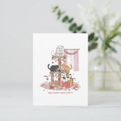 Carte Postale Personalized Cat's Meow Valentine's Day Postcard (Debout devant)