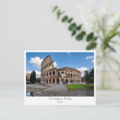 Carte Postale Personalized, Colosseum, Rome, Italy (Debout devant)