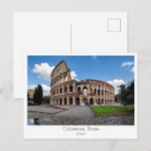 Carte Postale Personalized, Colosseum, Rome, Italy (Devant / Derrière)