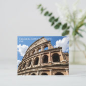 Carte Postale Personalized, Colosseum, Rome, Italy (Debout devant)