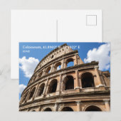 Carte Postale Personalized, Colosseum, Rome, Italy (Devant / Derrière)