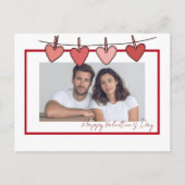 Carte Postale Personalized Couple Photo Valentine's Day Card (Devant)