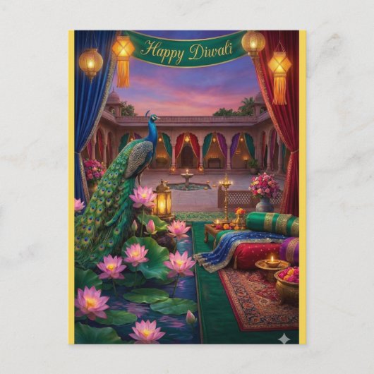 Carte Postale Personalized Diwali Festival Postcard (Devant)