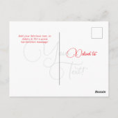 Carte Postale Personalized Elagant Script 6 photos Universal (Dos)