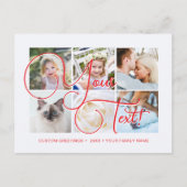 Carte Postale Personalized Elagant Script 6 photos Universal (Devant)