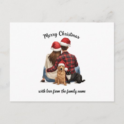 Carte Postale Personalized Family Christmas 2025 (Devant)