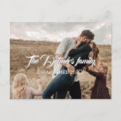Carte Postale Personalized Family Name Script Photo  (Devant)