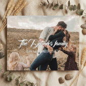 Carte Postale Personalized Family Name Script Photo 