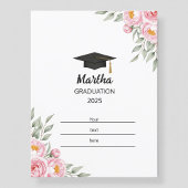 Carte Postale Personalized Graduation Postcard for Her – Custom 
