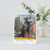 Carte Postale Personalized, Greetings from TOKYO, Hachiko, Japan (Debout devant)