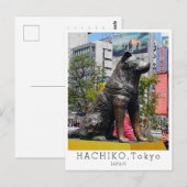 Carte Postale Personalized, Greetings from TOKYO, Hachiko, Japan (Devant / Derrière)
