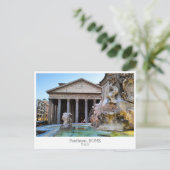 Carte Postale Personalized, Pantheon, Rome, Italy (Debout devant)