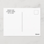 Carte Postale Personalized Valentine Photo Postcard (Dos)