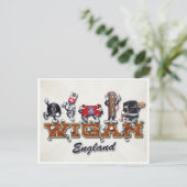 Carte Postale personnage de dessin animé Wigan (Debout devant)