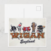 Carte Postale personnage de dessin animé Wigan (Devant / Derrière)