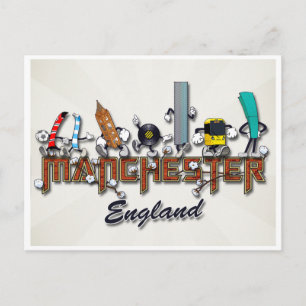 Carte Postale Personnage de Manchester