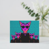 Carte Postale Personnage félin (Debout devant)