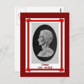 Carte Postale Personnages célèbres, Julius César 100 - 44 BCE (Devant / Derrière)