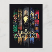Personnages de Black Adam à rayures graphique