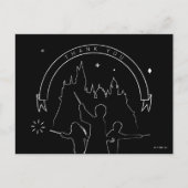 Carte Postale Personnages de HARRY POTTER™ et vue d'ensemble du  (Devant)