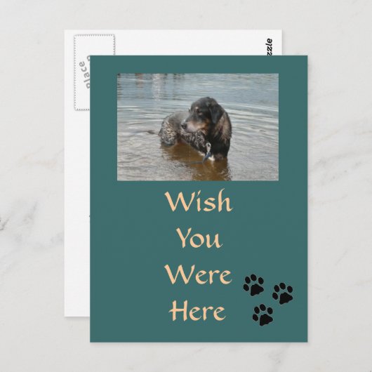 Carte postale personnalisable (Devant / Derrière)