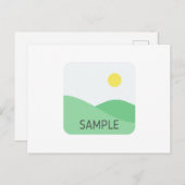 Carte postale personnalisable (Devant / Derrière)