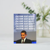 Carte postale personnalisable Barack Obama (Debout devant)
