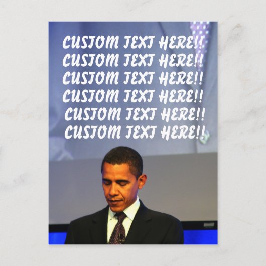 Carte postale personnalisable Barack Obama (Devant)