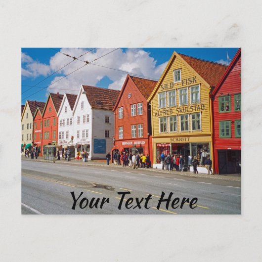 Carte Postale Personnalisable Bergen, Norvège (Devant)