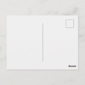 Carte postale personnalisable bleu royal (Dos)