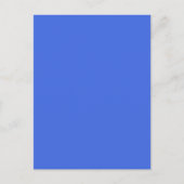 Carte postale personnalisable bleu royal (Devant)